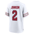 A.Cardinals #2 Will Johnson Player White Home Game Hdoa Stitched Jerseys