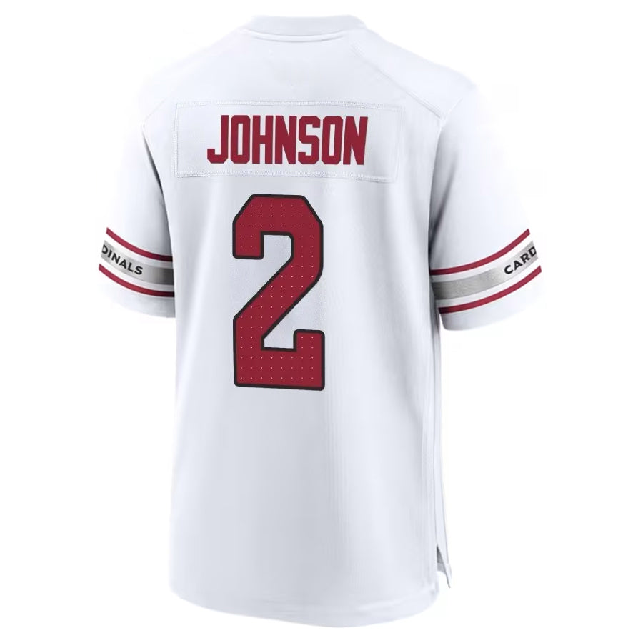 A.Cardinals #2 Will Johnson Player White Home Game Hdoa Stitched Jerseys
