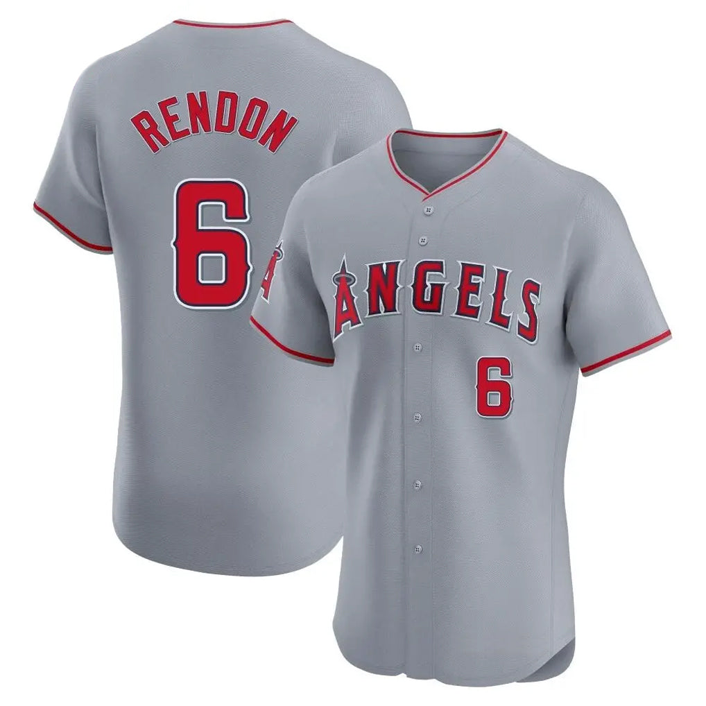 LA.Angels #6 Anthony Rendon Player Gray Home Limited Elite Hdoa Stitched Jerseys