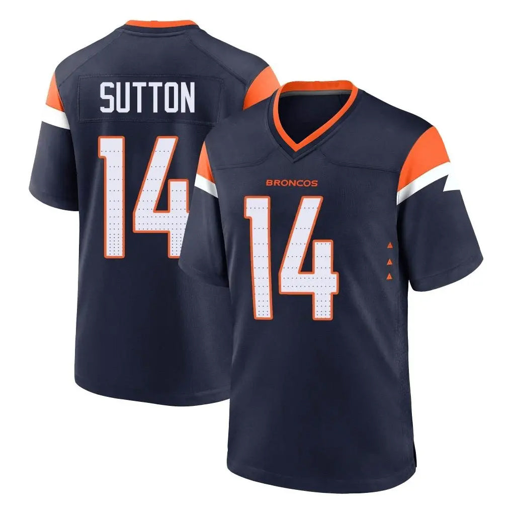 D.Broncos #14 Courtland Sutton Player Navy Home Game Hdoa Stitched Jerseys