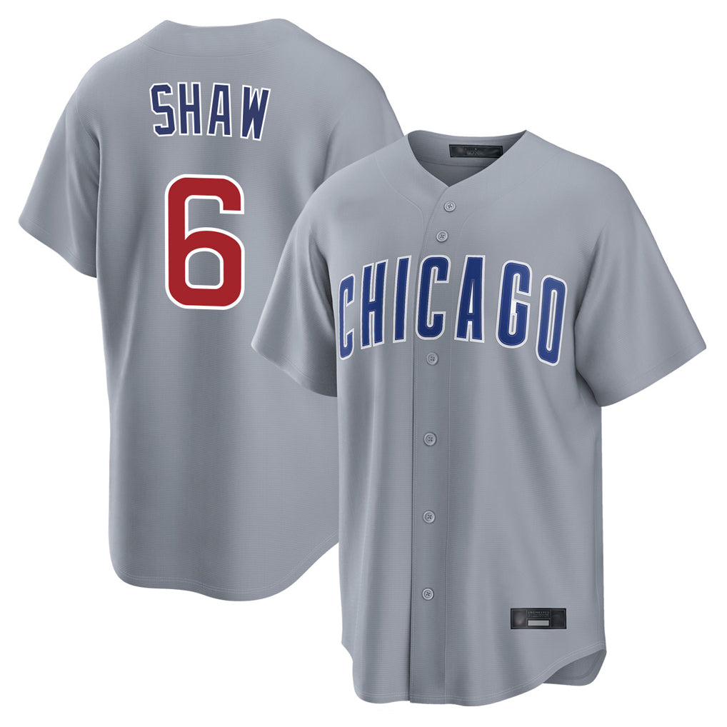 C.Cubs #6 Matt Shaw Player Gray Home Game Hdoa Stitched Jerseys
