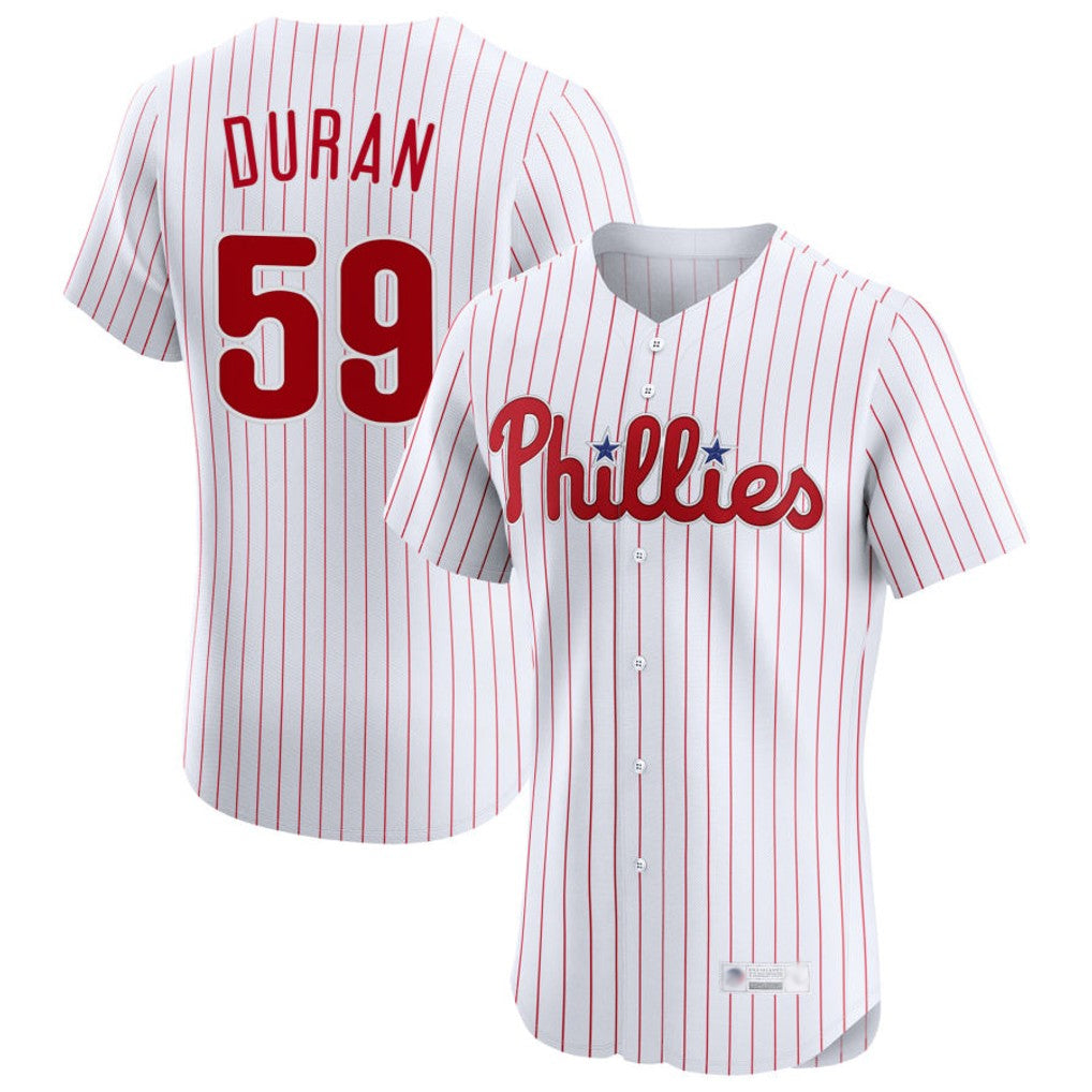 P.Phillies #59 Jhoan Duran Player White Home Limited Elite Hdoa Stitched Jerseys
