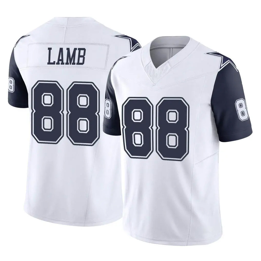 D.Cowboys #88 CeeDee Lamb Player White-Navy Limited Vapor F.U.S.E. Home Game Hdoa Stitched Jerseys