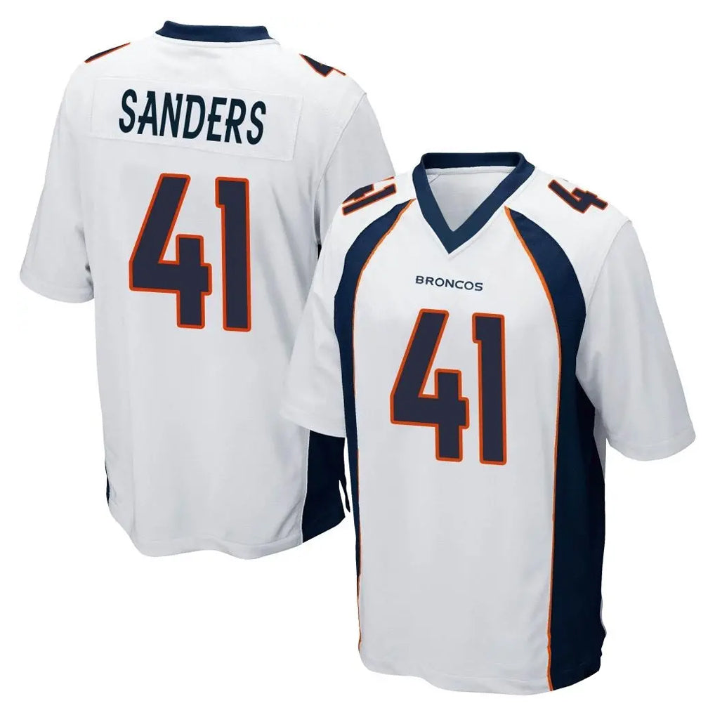 D.Broncos #41 Drew Sanders Player White Game Hdoa Stitched Jerseys