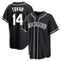C.Rockies #14 Ezequiel Tovar Player Black Fashion Out Home Game Hdoa Stitched Jerseys