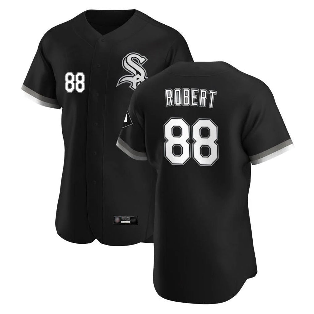 C.White Sox #88 Luis Robert Jr Player Black Limited Elite Home Hdoa Stitched Jerseys