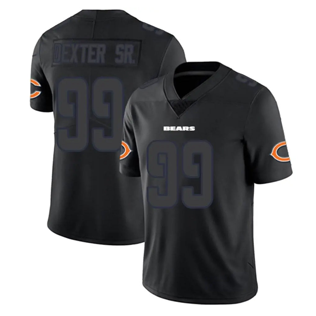 C.Bears #99 Gervon Dexter Sr. Player Black Impact Limited Game Hdoa Stitched Jerseys