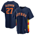H.Astros #27 Jose Altuve Player Navy Home Game Hdoa Stitched Jerseys