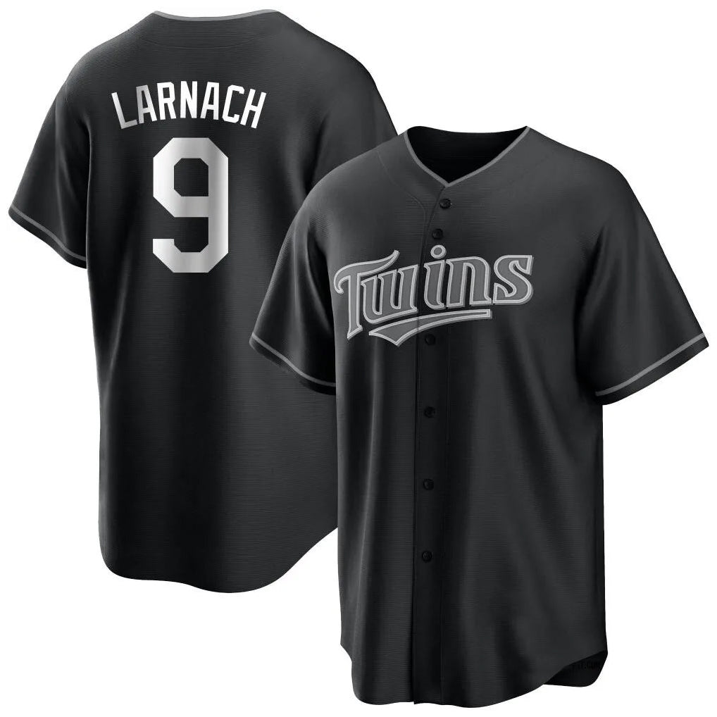 M.Twins #9 Trevor Larnach Player Black Home Game Hdoa Stitched Jerseys