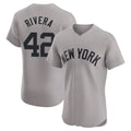 NY.Yankees #42 Mariano Rivera Player Gray Limited Elite Home Hdoa Stitched Jerseys