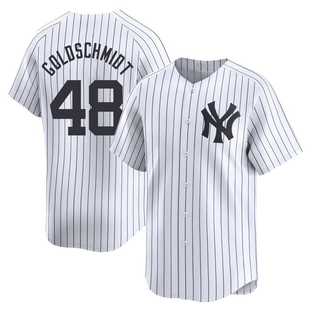 NY.Yankees #48 Paul Goldschmidt Player White Limited Hdoa Stitched Jerseys
