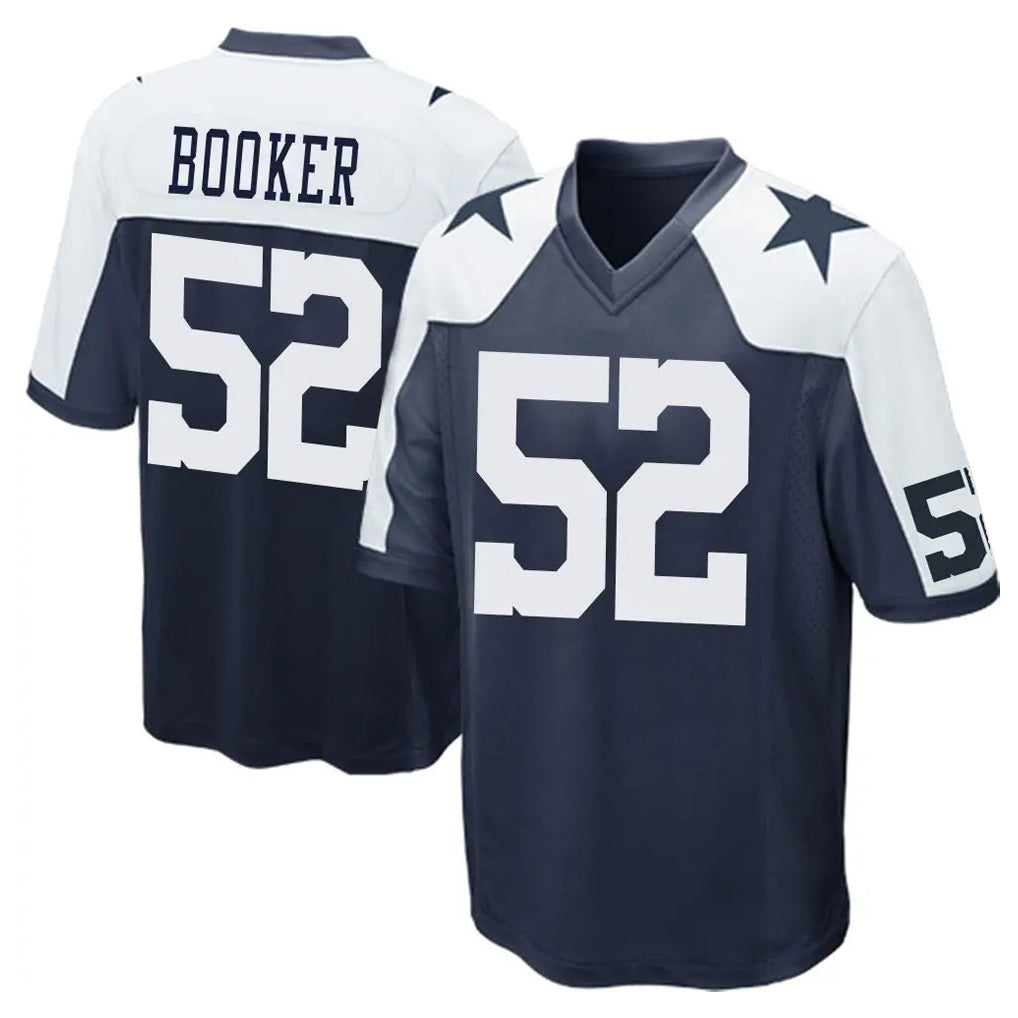 D.Cowboys #52 Tyler Booker Player Navy-White Alternate Home Game Hdoa Stitched Jerseys