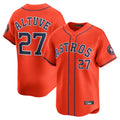 H.Astros #27 Jose Altuve Player Orange Home Limited Hdoa Stitched Jerseys