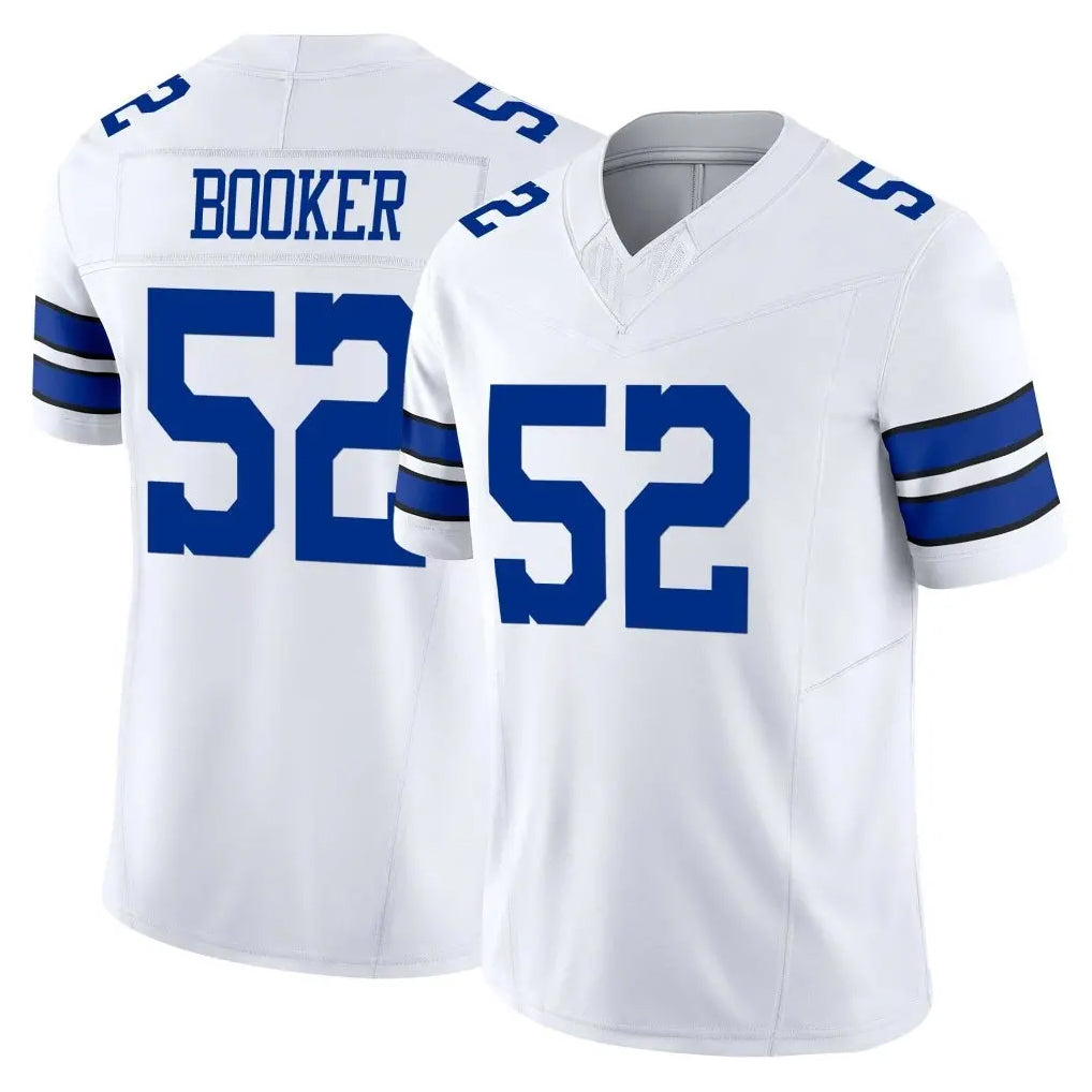 D.Cowboys #52 Tyler Booker Player White Limited Vapor F.U.S.E. Home Game Hdoa Stitched Jerseys