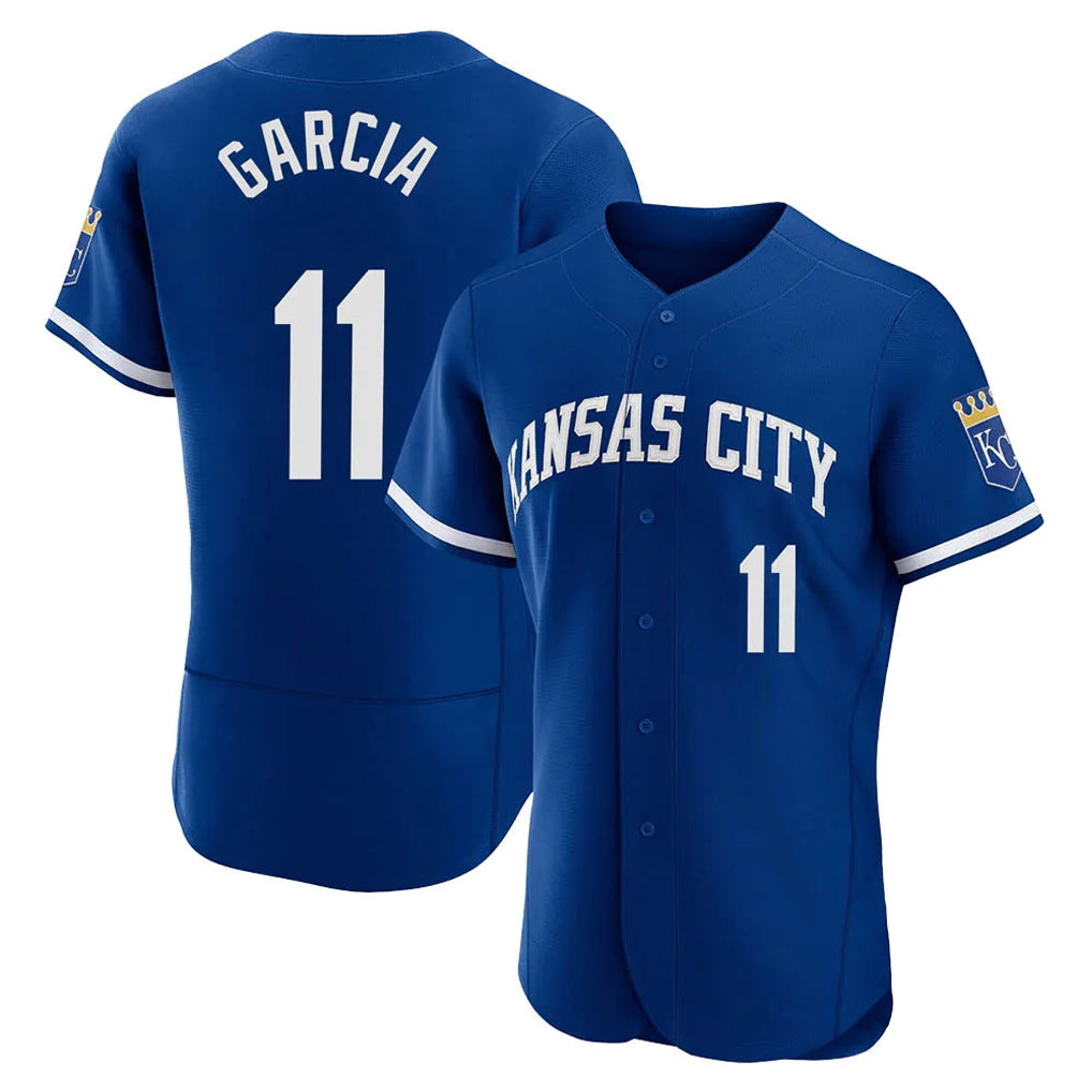 KC.Royals #11 Maikel Garcia Player Royal City Connect Limited Elite Home Game Hdoa Stitched Jerseys