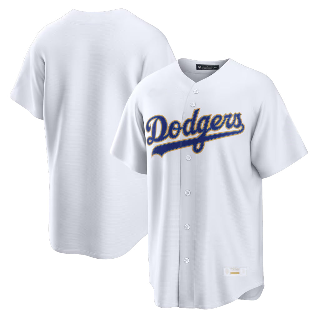 LA.Dodgers ## Dodgers Blank Player Gold White 2026 Collection Stadium Limited Hdoa Stitched Jerseys