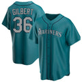 S.Mariners #36 Logan Gilbert Player Teal Home Game Hdoa Stitched Jerseys