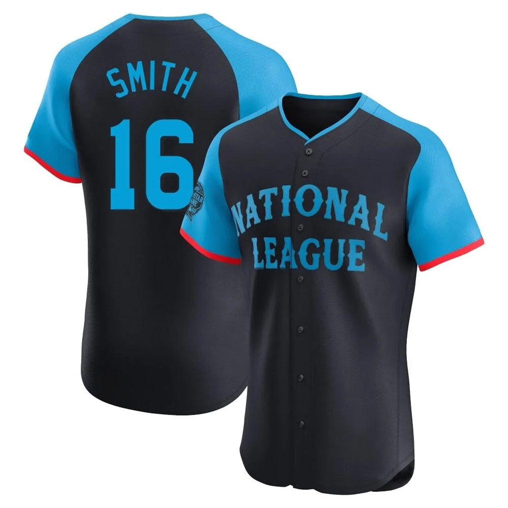 LA.Dodgers #16 Will Smith Player Black National League All-Star Limited Elite Home Hdoa Stitched Jerseys