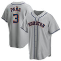 H.Astros #3 Jeremy Pena Player Gray Home Game Hdoa Stitched Jerseys