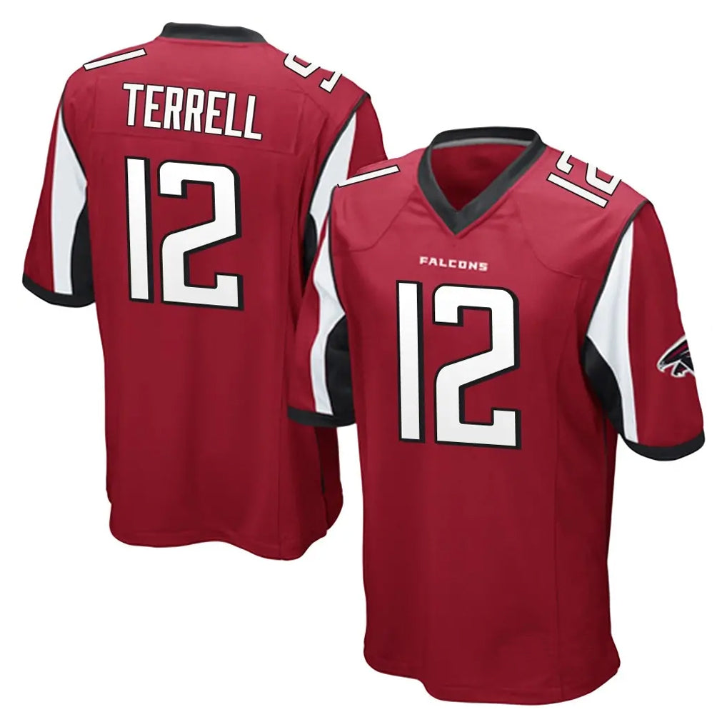 A.Falcons #12 Avieon Terrell Player Red Color Vapor Home Game Hdoa Stitched Jerseys