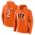 C.Bengals #2 Evan McPherson Player Orange Salute to Service Pullover Hoodie Limited Hdoa Stitched Jerseys