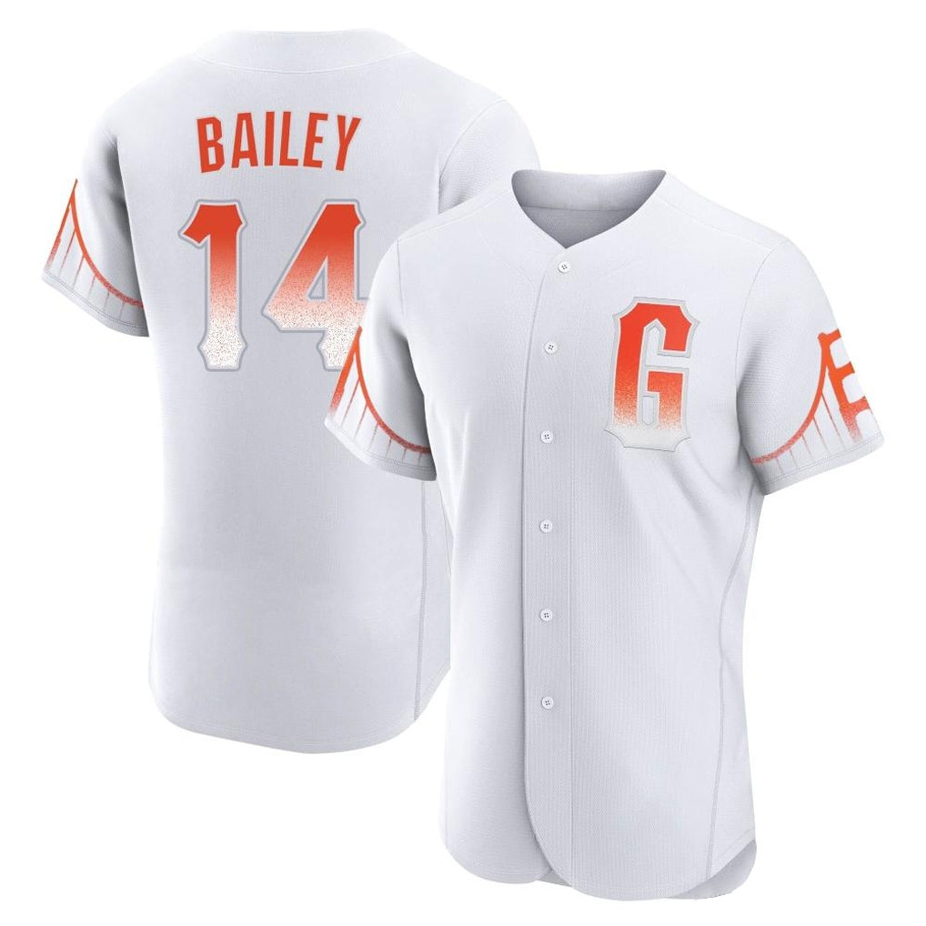 SF.Giants #14 Patrick Bailey Player White City Connect Home Limited Elite Hdoa Stitched Jerseys