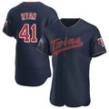 M.Twins #41 Joe Ryan Player Navy 60th Home Limited Elite Hdoa Stitched Jerseys