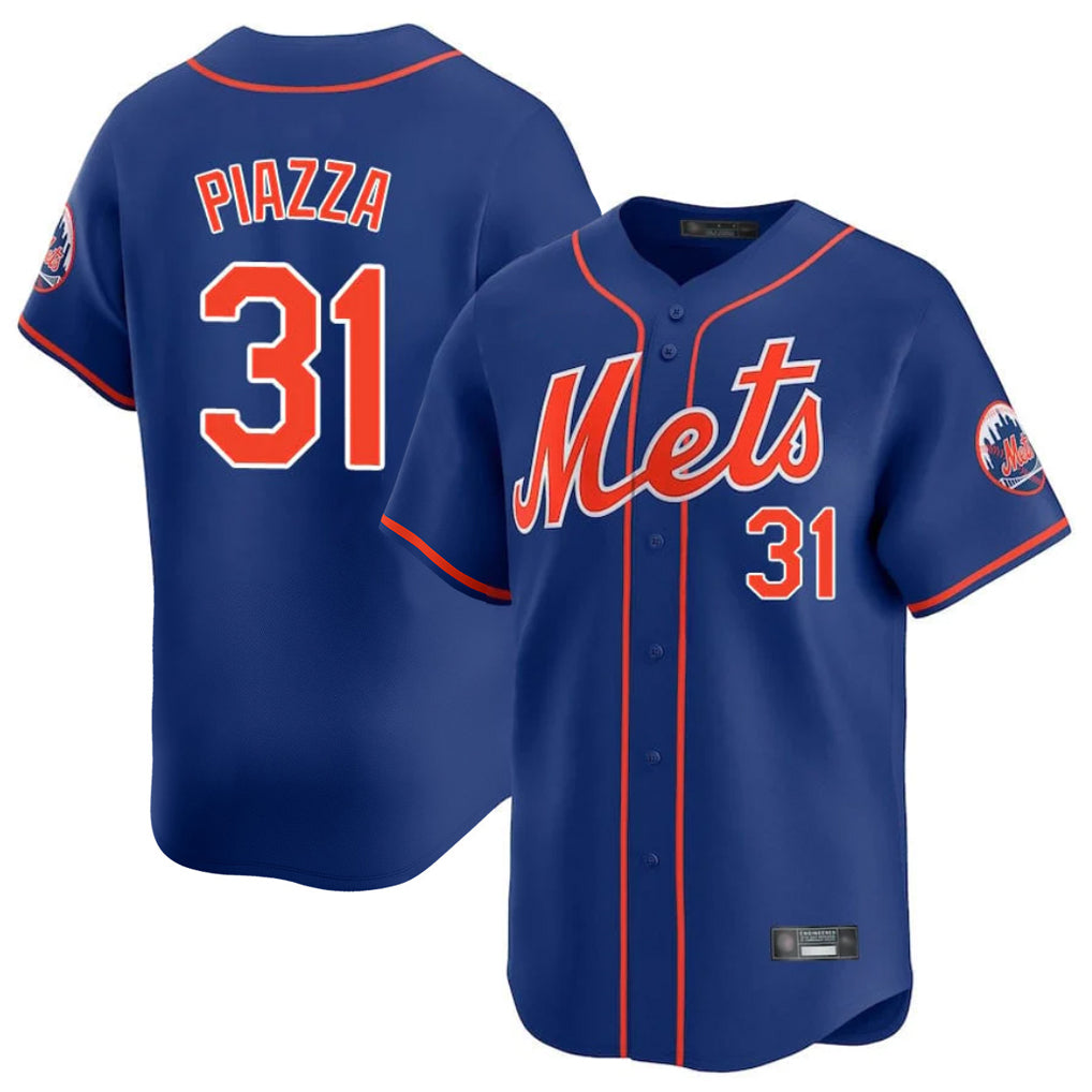 NY.Mets #31 Mike Piazza Player Royal Home Limited Hdoa Stitched Jerseys