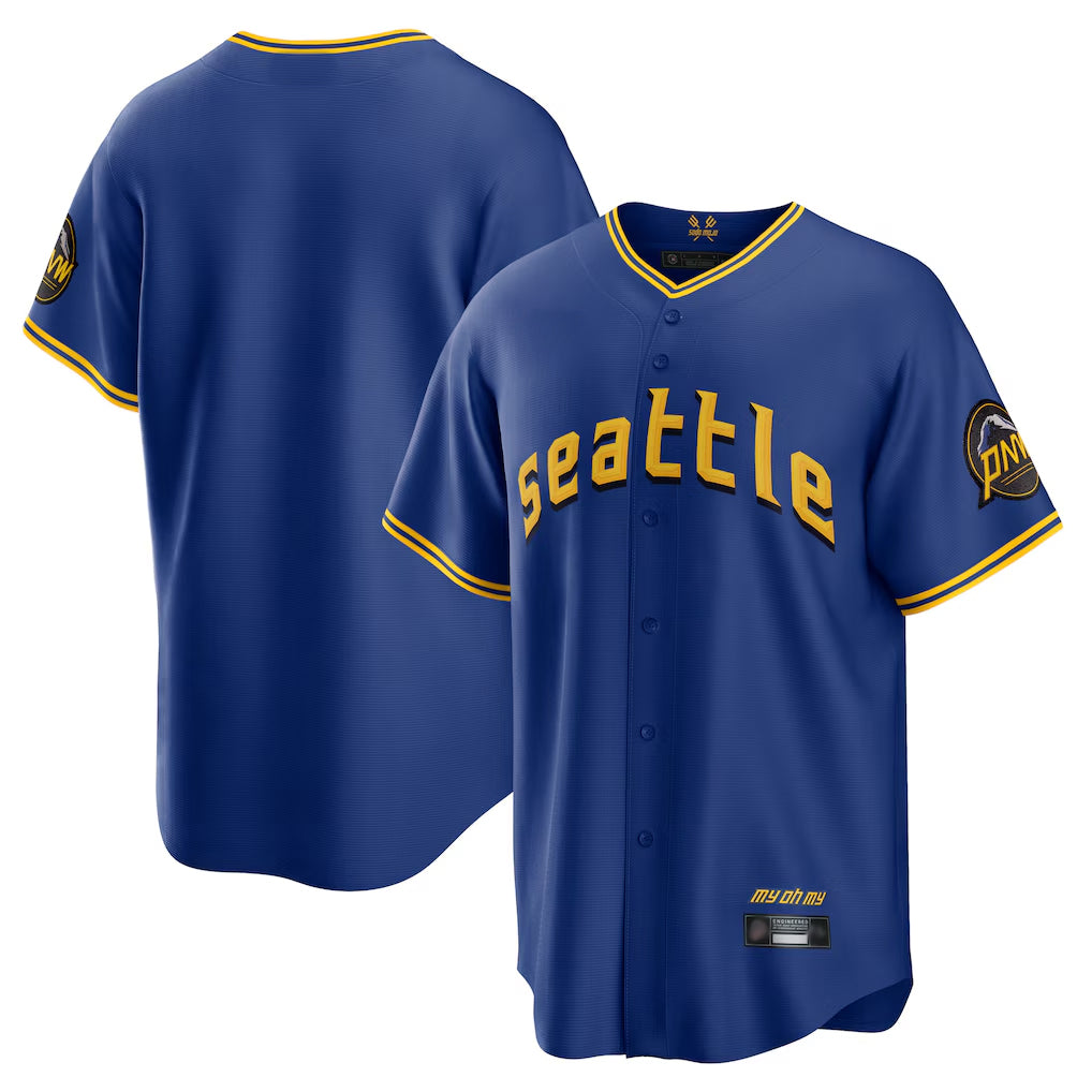 S.Mariners ## Mariners Blank Player Royal City Connect Home Game Hdoa Stitched Jerseys