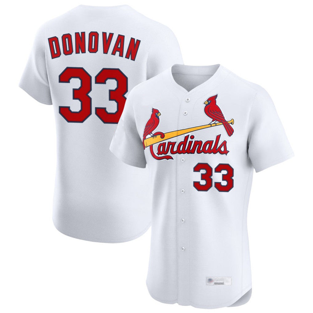 St. Louis Cardinals #33 Brendan Donovan Player White Home Limited Elite Hdoa Stitched Jerseys