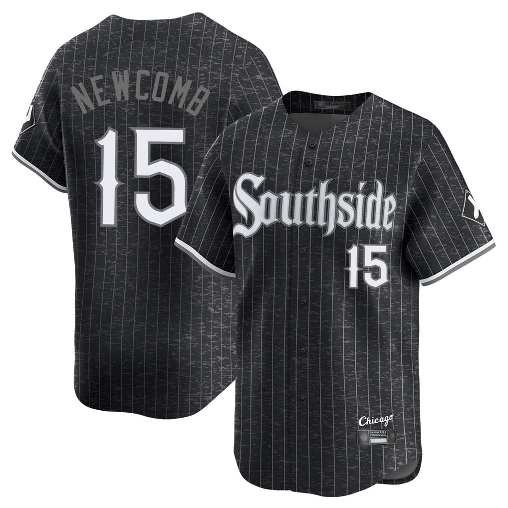 C.White Sox #15 Sean Newcomb Player Black City Connect Limited Home Hdoa Stitched Jerseys
