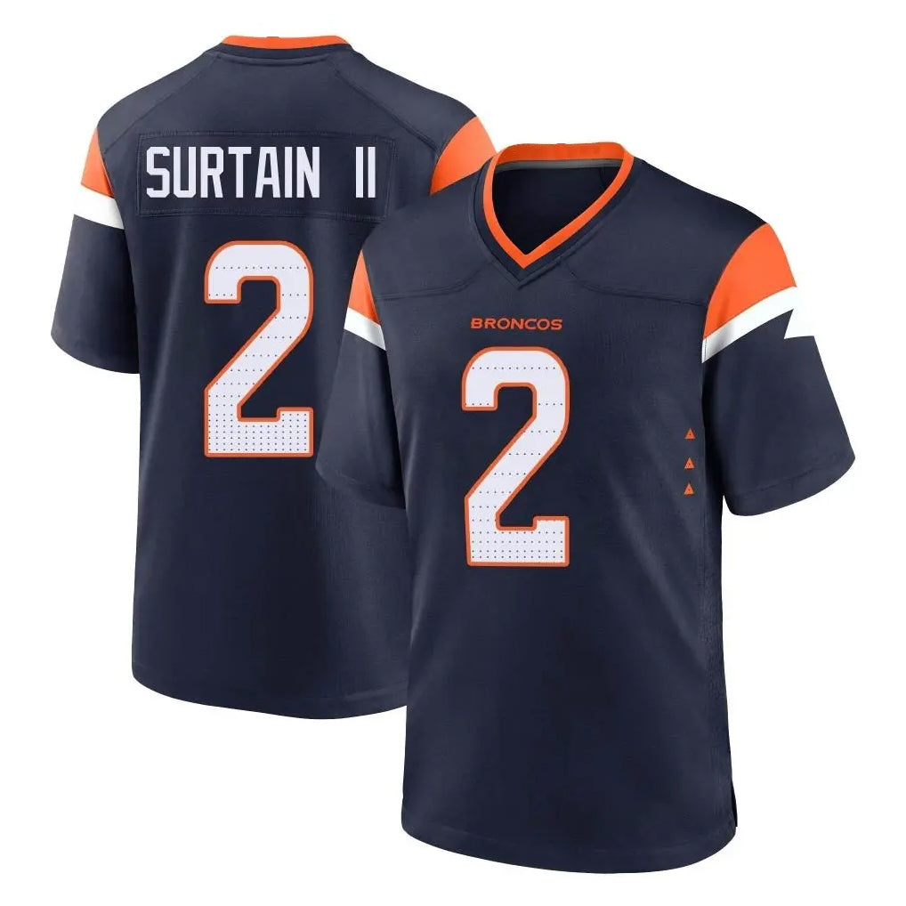 D.Broncos #2 Pat Surtain II Player Navy Home Game Hdoa Stitched Jerseys