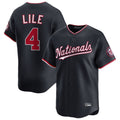 W.Nationals #4 Daylen Lile Player Navy Alternate Limited Replica Hdoa Stitched Jerseys