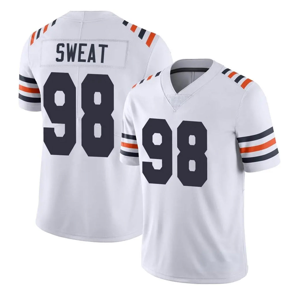 C.Bears #98 Montez Sweat Player White Classic Vapor Limited Home Game Hdoa Stitched Jerseys