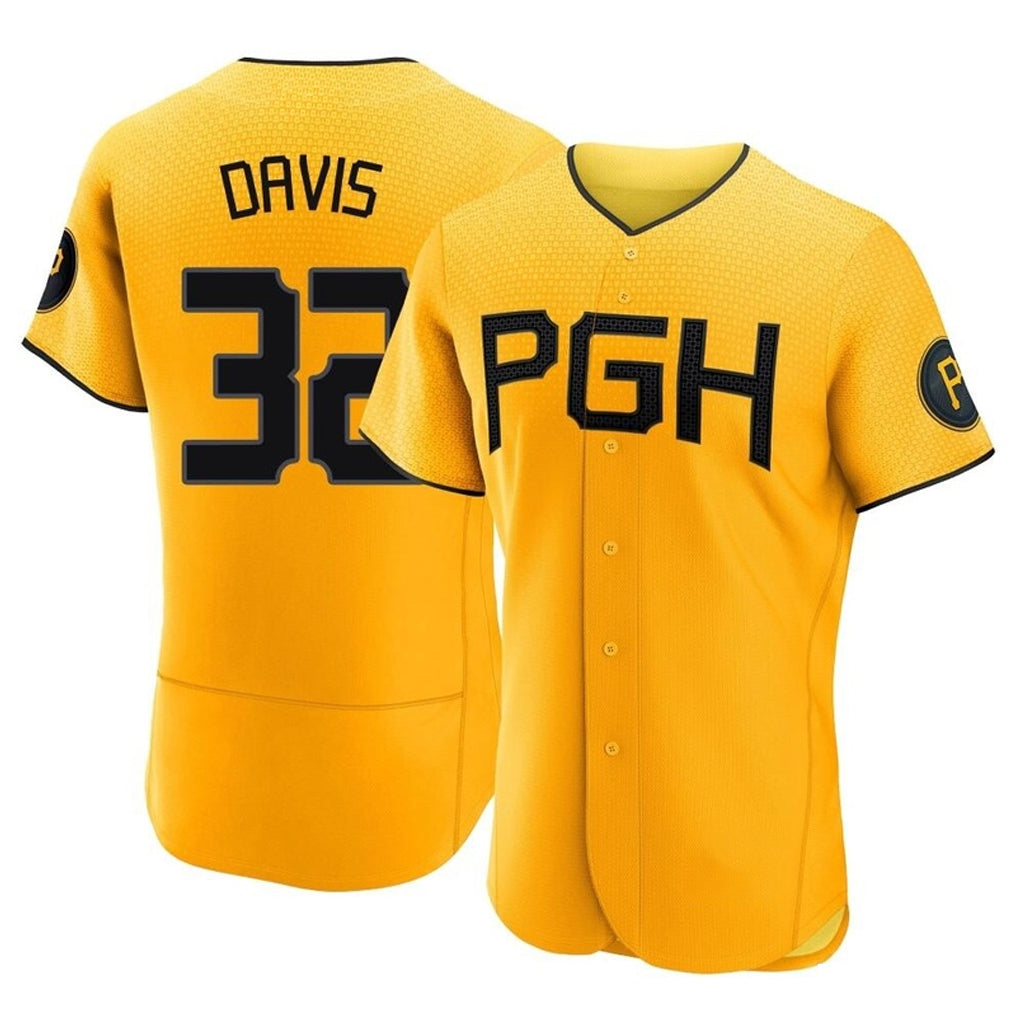 P.Pirates #32 Henry Davis Player Gold City Connect Home Limited Elite Hdoa Stitched Jerseys
