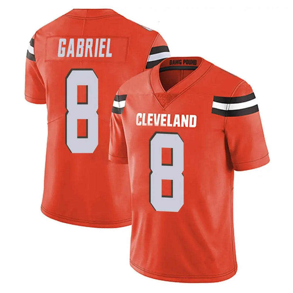 C.Browns #8 Dillon Gabriel Player Orange Alternate Vapor Untouchable Limited Home Game Hdoa Stitched Jerseys