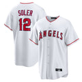 LA.Angels #12 Jorge Soler Player White Home Game Hdoa Stitched Jerseys