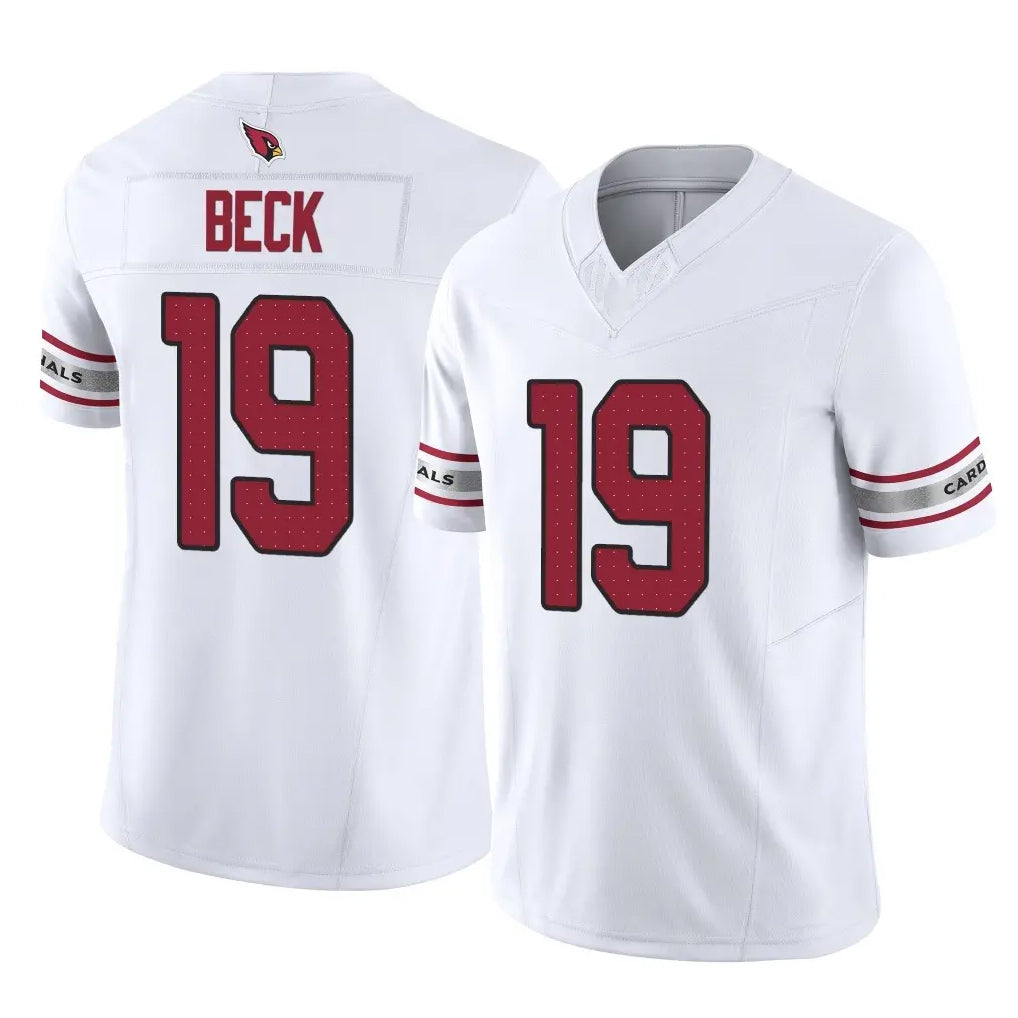 A.Cardinals #19 Carson Beck Player White Vapor F.U.S.E. Limited Home Game Hdoa Stitched Jerseys