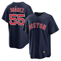 B.Red Sox #55 Ranger Su¨¢rez Player Navy Home Game Hdoa Stitched Jerseys