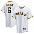 P.Pirates #6 Konnor Griffin Player White Home Game Hdoa Stitched Jerseys