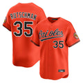 B.Orioles #35 Adley Rutschman Player Orange Limited Home Game Hdoa Stitched Jerseys