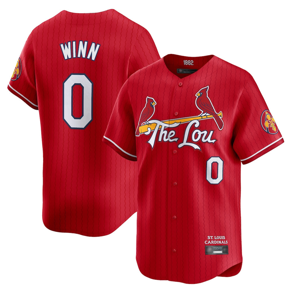 St. Louis Cardinals #0 Masyn Winn Player Red City Connect Limited Hdoa Stitched Jerseys