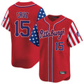 P.Pirates #15 Oneil Cruz Player Red 2025 Independence Day Vapor Premier Limited Hdoa Stitched Jerseys