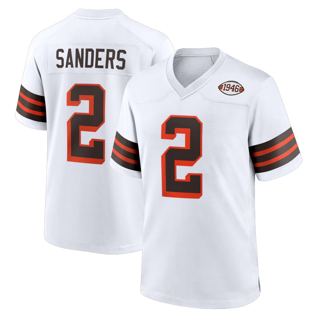 C.Browns #2 Shedeur Sanders Player White Alternate Home Game Hdoa Stitched Jerseys