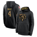 C.Bears #4 D'Andre Swift Player Black Salute to Service Pullover Hoodies Limited Hdoa Stitched Jerseys