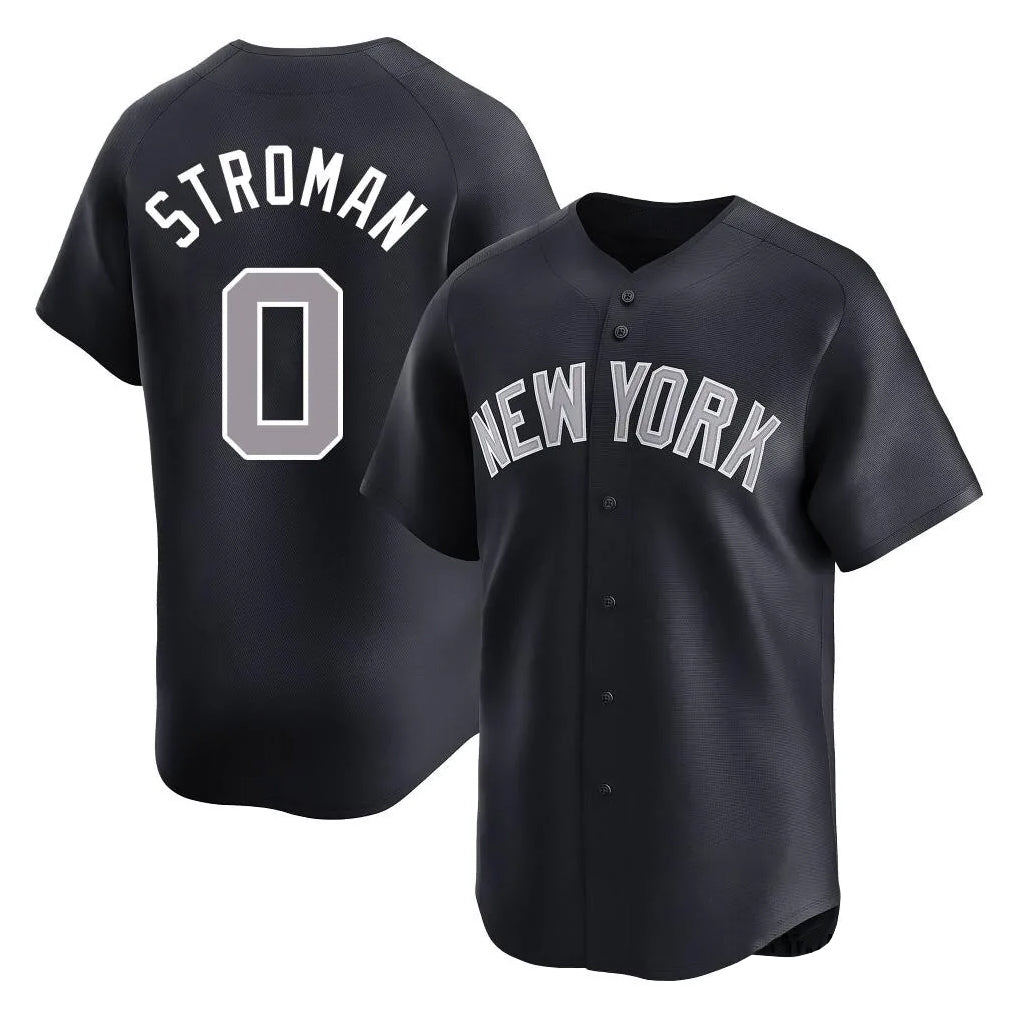 NY.Yankees #0 Marcus Stroman Player Navy Limited Home Hdoa Stitched Jerseys