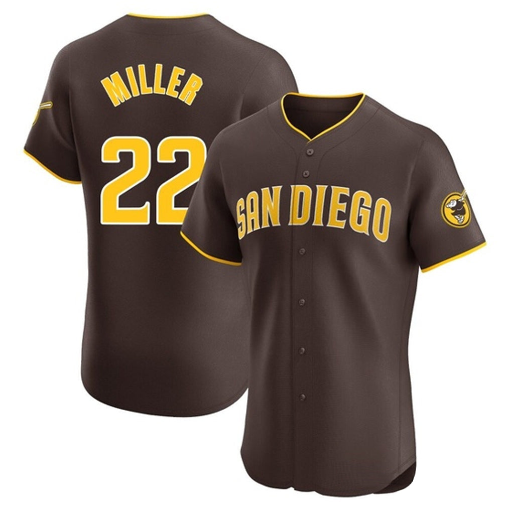 S.Diego Padres #22 Mason Miller Player Brown Home Limited Elite Hdoa Stitched Jerseys