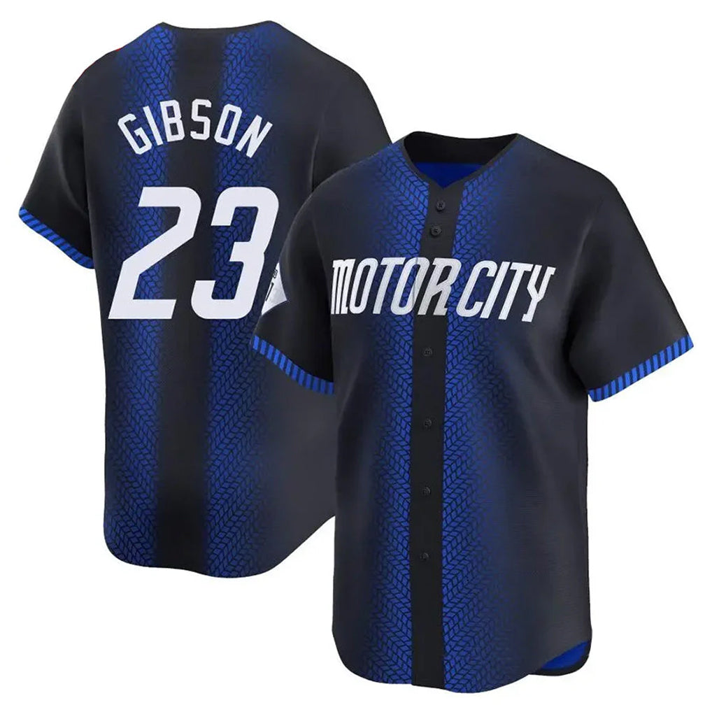 D.Tigers #23 Kirk Gibson Player Navy City Connect Home Limited Hdoa Stitched Jerseys