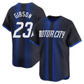 D.Tigers #23 Kirk Gibson Player Navy City Connect Home Limited Hdoa Stitched Jerseys