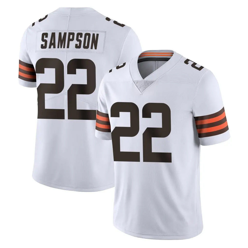 C.Browns #22 Dylan Sampson Player White Vapor Untouchable Limited Home Game Hdoa Stitched Jerseys